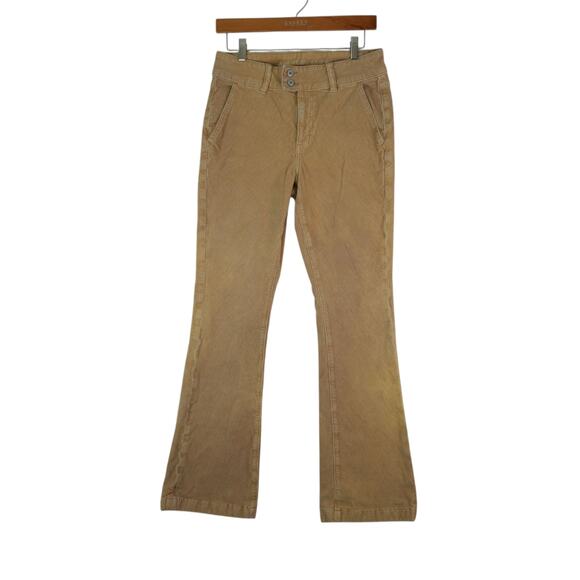 American Eagle Pants Womens 8R (30x31) Brown Corduroy High Rise Kick Boot - Picture 1 of 12